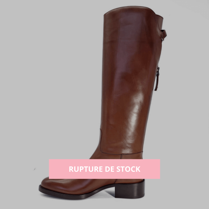 Bottes En Cuir Sartore Couleur Oxblood Avec Boucle - Taille 36.5 (US 6.5), état Comme Neuf