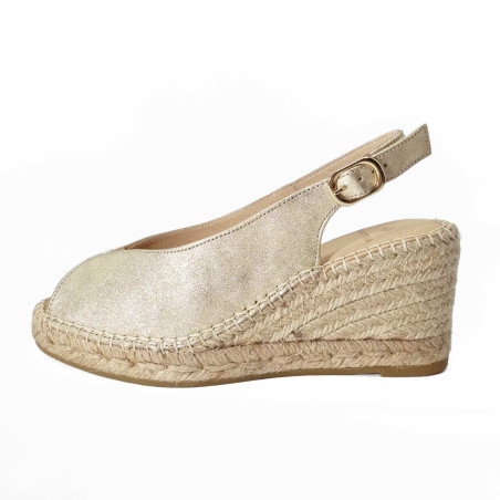 Espadrille cuir Bayona