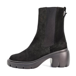 Boots a talon en velours noir Hogl Scarpe chaussures