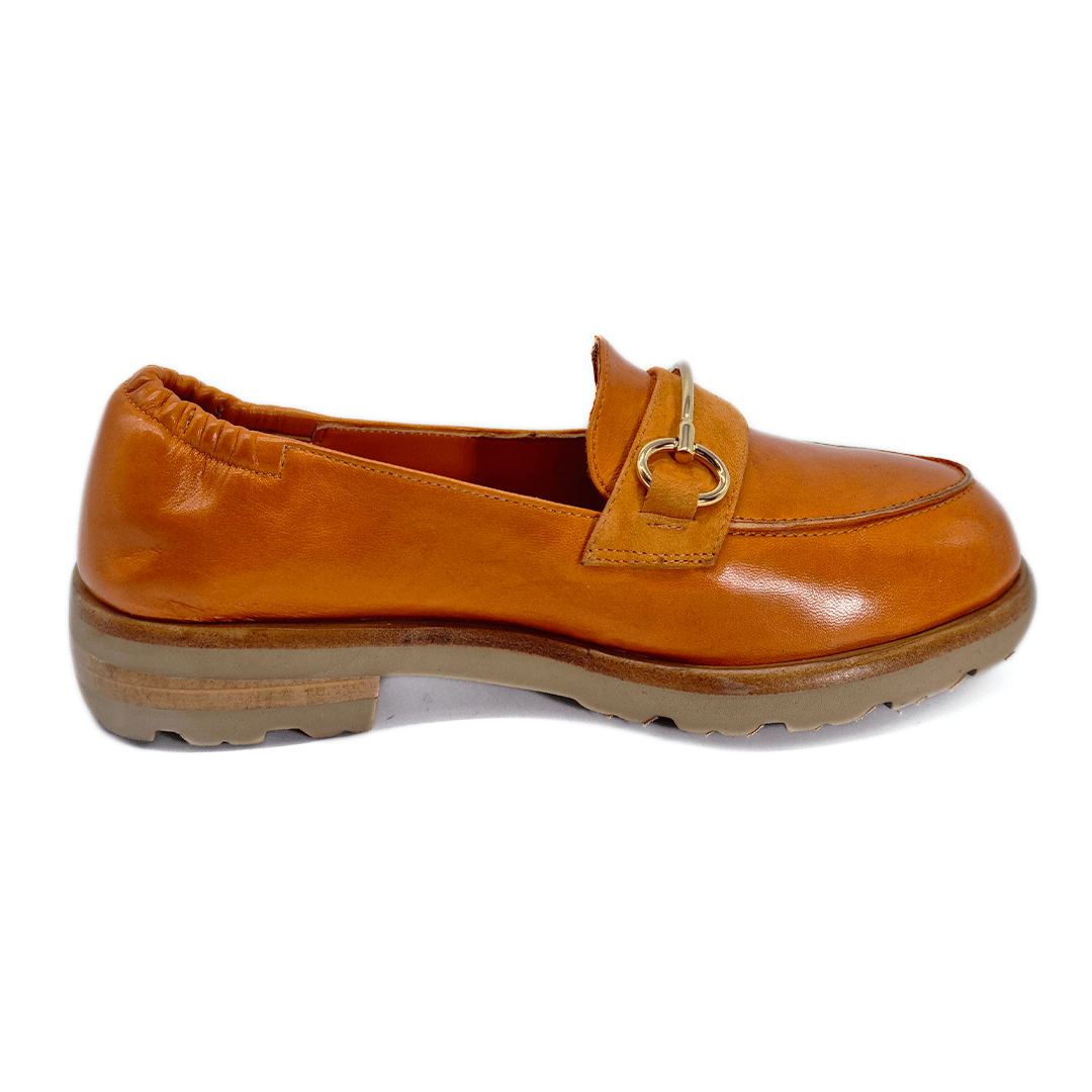 Mocassin femme orange hot sale