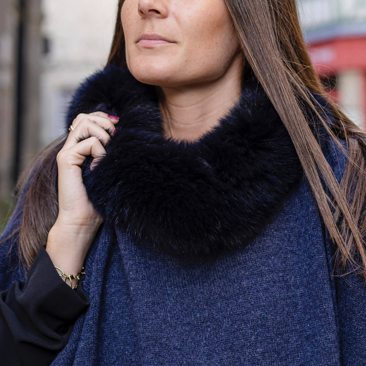 Marenza Poncho Femme Boutonné Laine & Cachemire Fabriqué En Italie - 10 Façons De Le Porter - Ultra Doux