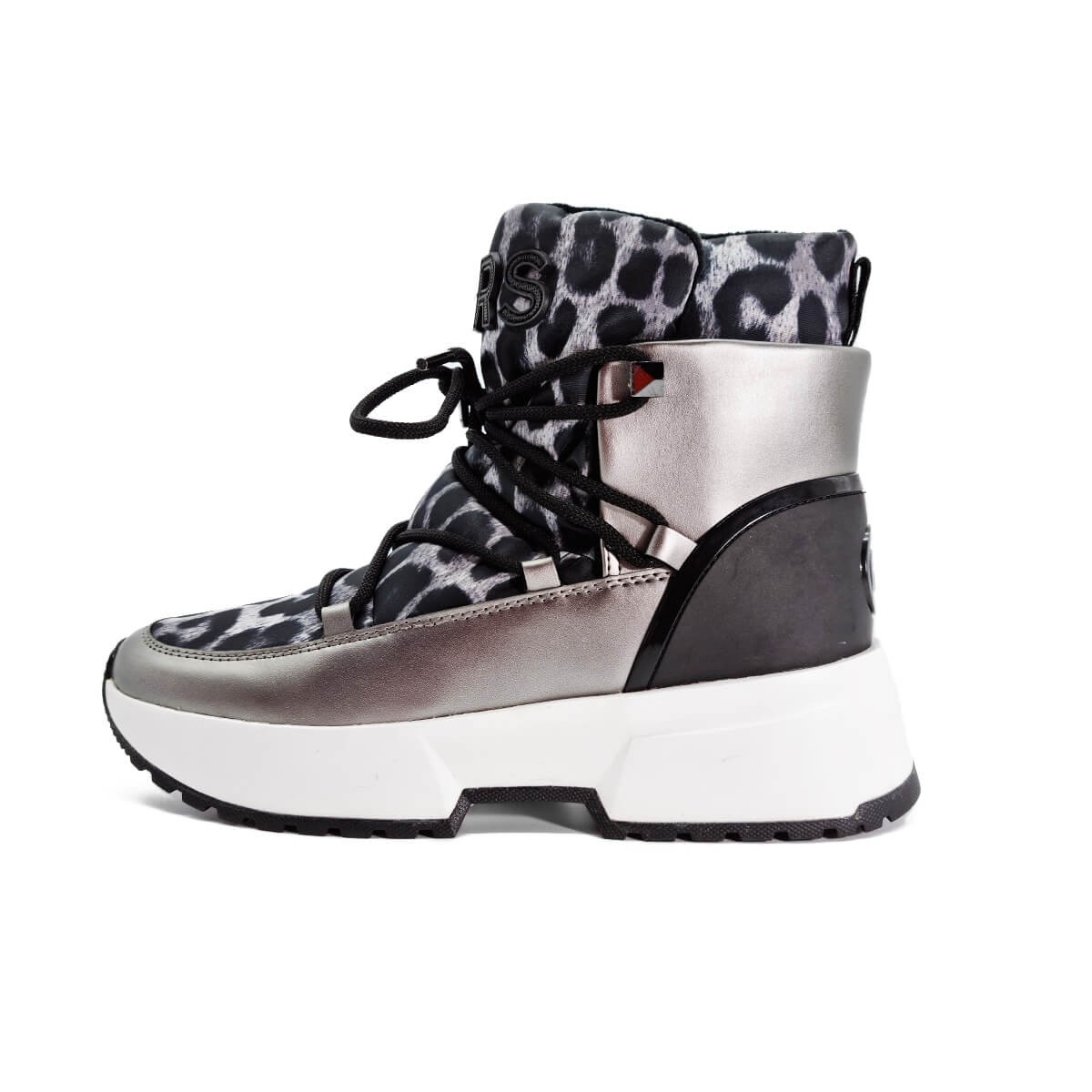 La boots apres ski en cuir et tissus Michael Kors Scarpe chaussures